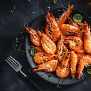 Stag Hetti With Shrimps